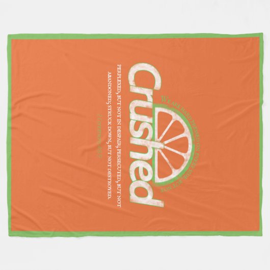 Crushed Fleece Blanket (Vorderseite (Horizontal))