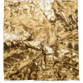 Crushed Golden Folds Duschvorhang (Vorderseite)