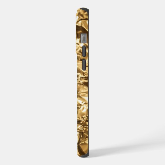 Crushed Golden Folds iPhone Hülle (Linke Seite)