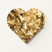 Crushed Golden Folds Notizblock (Rückseite)