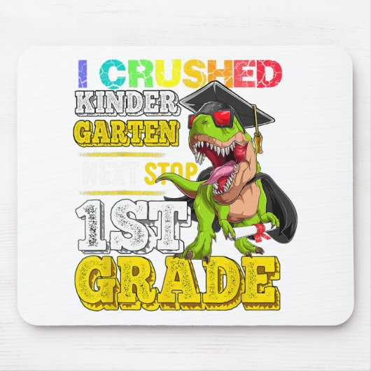 Crushed Kindergarten Nächste Haltestelle 1. Stufe Mousepad (Vorne)