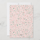 Crushed Peppermint Terrazzo Weihnachtsfotokarte Feiertagskarte (Rückseite)