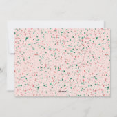 Crushed Peppermint Terrazzo Weihnachtsfotokarte Feiertagskarte (Rückseite)