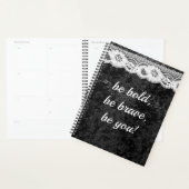 Crushed Velvet Lace Glam Juwelier Planner BW Planer (Anzeige)