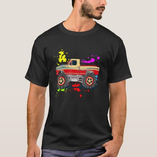 Crusher Trucks 4x4 Short Bed Bump Side Pickup Truc T-Shirt (Vorderseite)