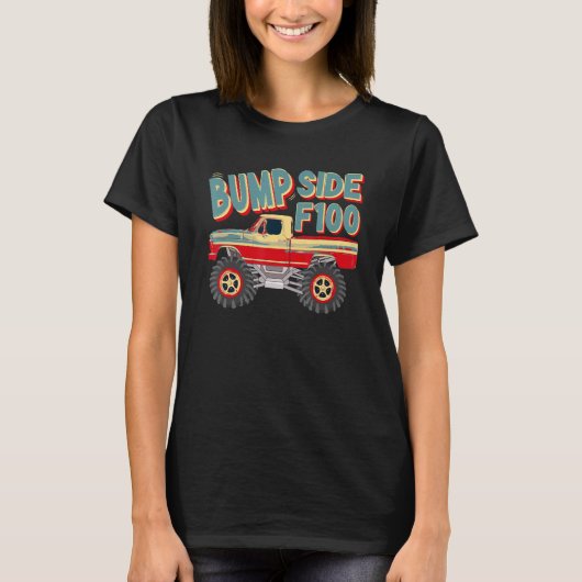 Crusher Trucks 4x4 Short Bed Bump Side Pickup Truc T-Shirt (Vorderseite)