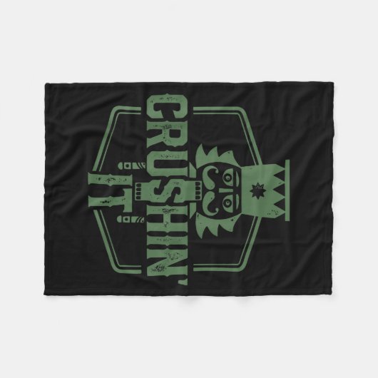 Crushin' It Nutcracker Christmas Xmas  Fleecedecke (Vorderseite (Horizontal))