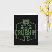 Crushin' It Nutcracker Christmas Xmas Karte (Gelbe Blume)