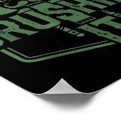 Crushin' It Nutcracker Christmas Xmas Poster (Ecke)