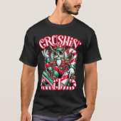 Crushin' It Nutcracker Xmas Funny Christmas Men Wo T-Shirt (Vorderseite)