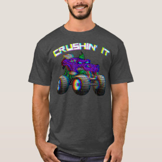 Crushin' Monster Truck Vintag Retro 274 T-Shirt