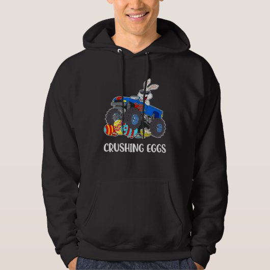 Crushing Easter Egg Hunting Monster Truck Spring B Hoodie (Vorderseite)