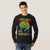 Crushing Into Kindergarten Monster Truck Dinosaur  T-Shirt (Vorne ganz)