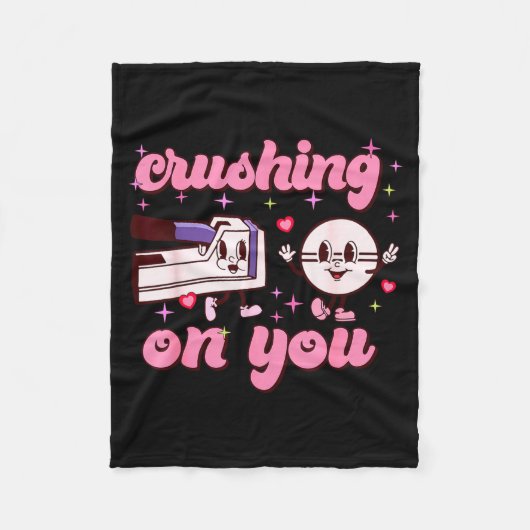 Crushing On You Peds Cu Rn Aid Rn Nurse Valentines Fleecedecke (Vorderseite)