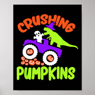 Crushing Pumpkins Lazy Halloween Kostüm Niedliches Poster