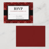 Crushred Red Velvet 3.5x2.5"UAWG Response Card Begleitkarte (Vorne/Hinten)