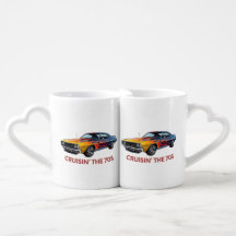 Crusin' 70er Retro Muscle Car Tasse Geschenk