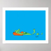 Crusing Gator 11x14 Poster Print (Vorne)