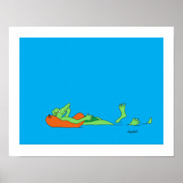 Crusing Gator 11x14 Poster Print