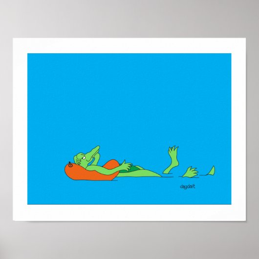 Crusing Gator 11x14 Poster Print (Vorne)