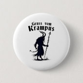 Cruss Vom Krampus Christmas Xmas Devil Spooky Button (Vorderseite)
