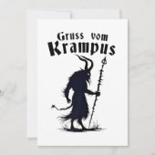 Cruss Vom Krampus Christmas Xmas Devil Spooky Einladung (Vorderseite)