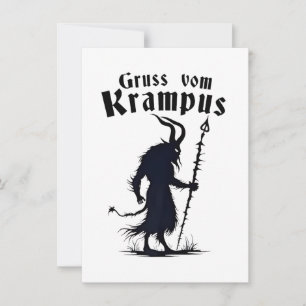 Cruss Vom Krampus Christmas Xmas Devil Spooky Einladung