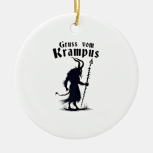 Cruss Vom Krampus Weihnachten Xmas Teufel Gruselig Keramik Ornament