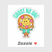 Crust No one - Sass & Slice Pizza Aufkleber (Blatt)