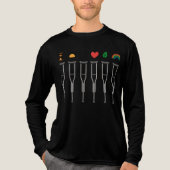 Crutches Emoji Art - Symbolisches Heildesign Tri-Blend Shirt (Vorderseite)