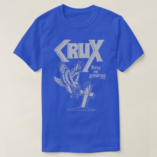 Crux Behielt auf dem Laufen Oi!  Skinhead Punk  T-Shirt (Design vorne)