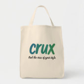 Crux - Minimalistische Pinseltypografie Öko Tote B Tragetasche (Vorne)