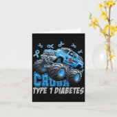 Cruype 1 Diabetes Awareness T1d Warrior Monster Tr Karte (Gelbe Blume)