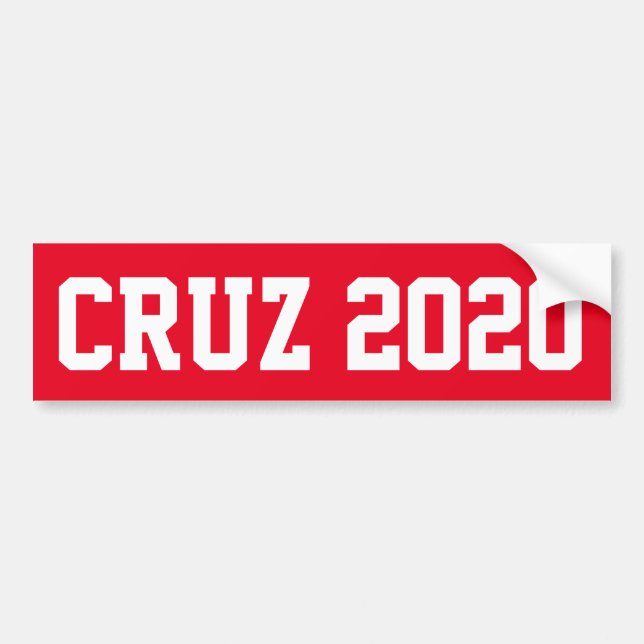 CRUZ 2020 - Rot Autoaufkleber (Vorne)