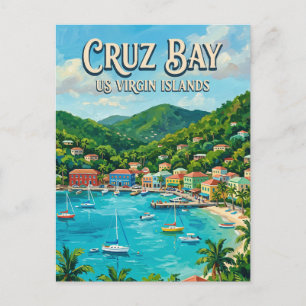 Cruz Bay Amerikanische Jungferninseln Postkarte
