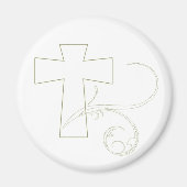 Cruz dorada magnet (Vorne)