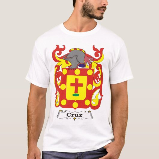 Cruz Familien-Wappen T - Shirt (Vorderseite)