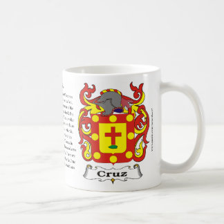 Cruz Familien-Wappen Tasse