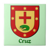 Cruz Family Shield Fliese (Vorderseite)
