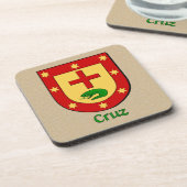 Cruz Family Shield Untersetzer (Linke Seite)