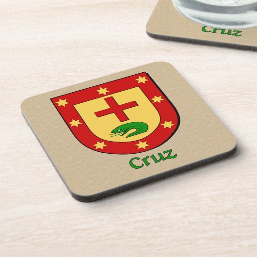 Cruz Family Shield Untersetzer (Linke Seite)