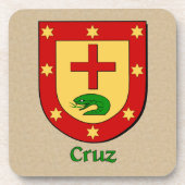 Cruz Family Shield Untersetzer (Vorderseite)