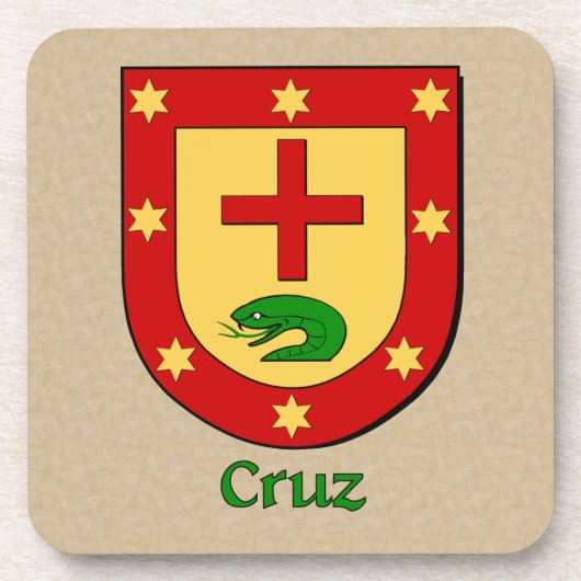 Cruz Family Shield Untersetzer (Vorderseite)