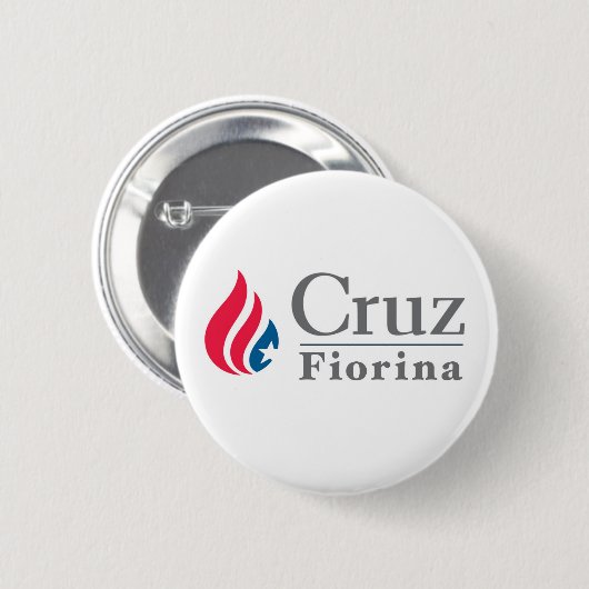 Cruz/Fiorina 2016 Knopf Button (Vorne & Hinten)