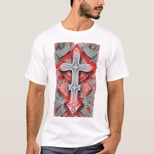 Cruz gótica tatuta 47 T-Shirt (Vorderseite)