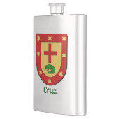 Cruz Heraldic Shield Flachmann (Links)