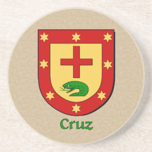 Cruz heraldisches Schild Getränkeuntersetzer