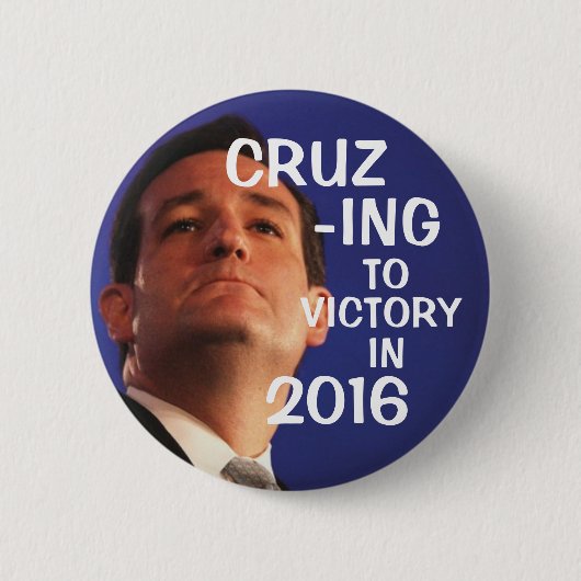 Cruz-ing zum Sieg Button (Vorderseite)