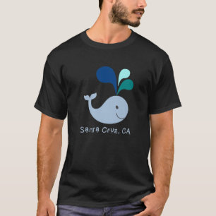 Cruz Santa California Niedlich Whale Lover Cartoon T-Shirt