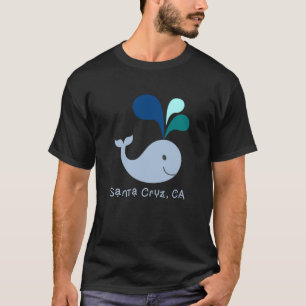 Cruz Santa California Niedlich Whale Lover Cartoon T-Shirt